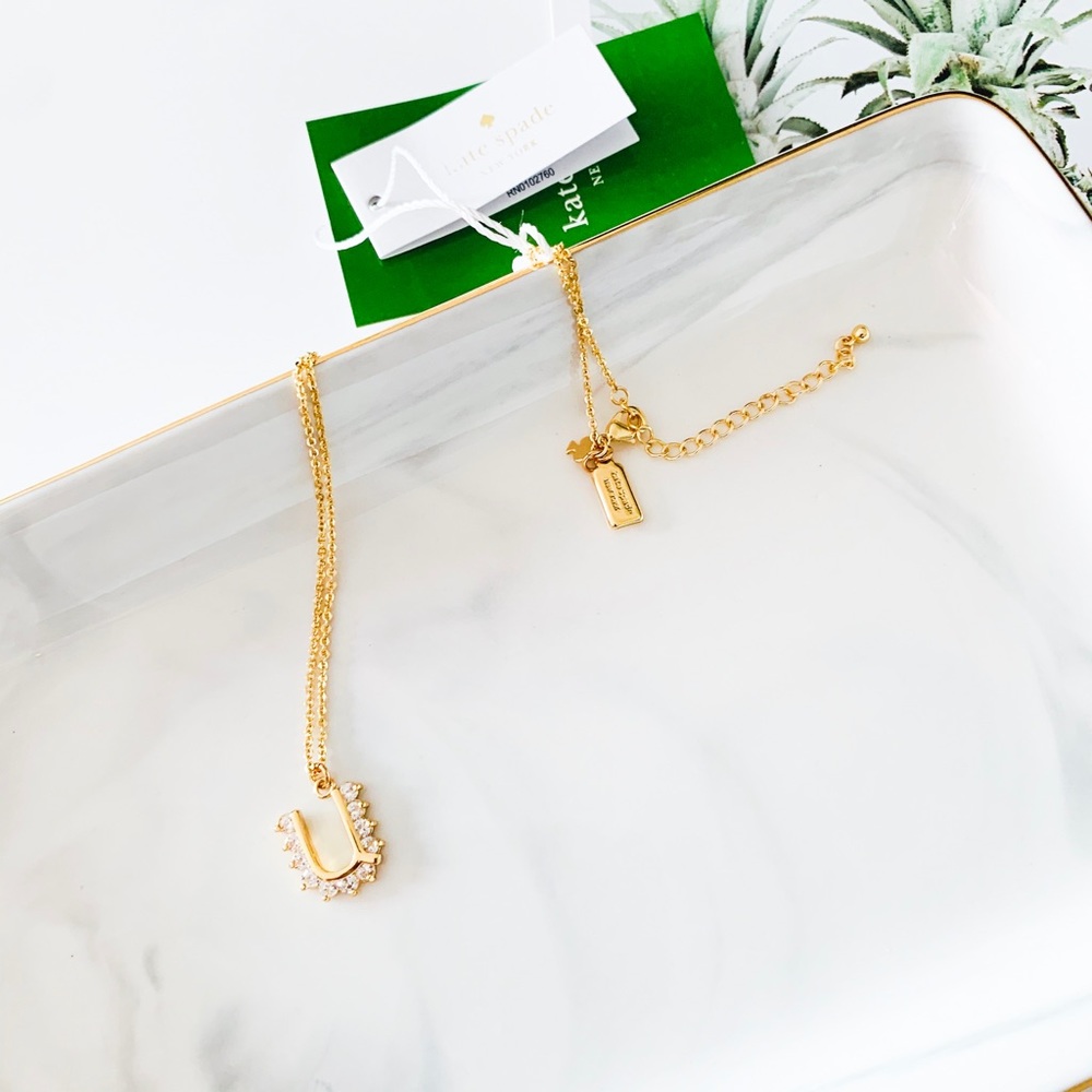 Kate Spade Initial Pendant Necklace - U